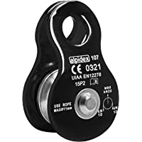ALPIDEX Polea de reenvío Mobile Pulley 20 kN - para Cuerdas Textiles de hasta 11 mm de diámetro - EN12278